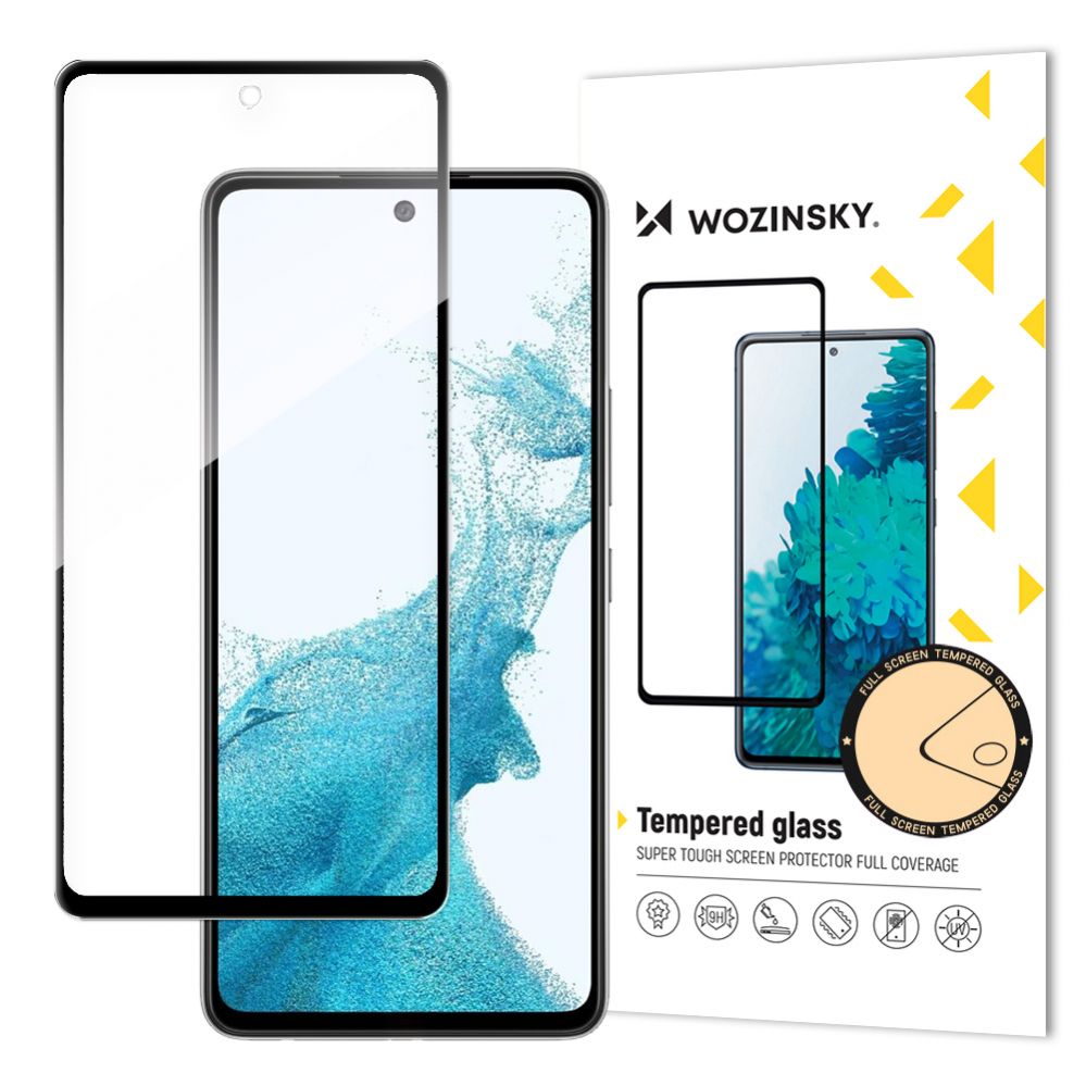 Aizsargstikls Wozinsky Wozinsky Super Tough Full Glue Tempered Glass Full Screen With Frame Case Friendly Samsung Galaxy A53 5G Black
