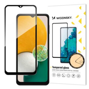 Apsauginiai stiklai Wozinsky  Wozinsky Super Tough Full Glue Tempered Glass Full Screen With Frame Case Friendly Samsung Galaxy A13 / A23 / A23 5G / M13 Black 