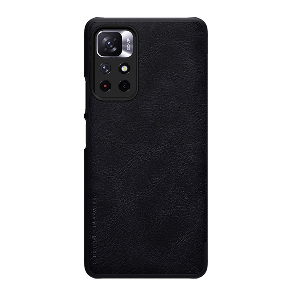 Tagakaaned Nillkin Nillkin Qin Case Flip Case for Xiaomi Redmi Note 11T 5G / 11S 5G / 11 5G (China) / Poco M4 Pro 5G - Black