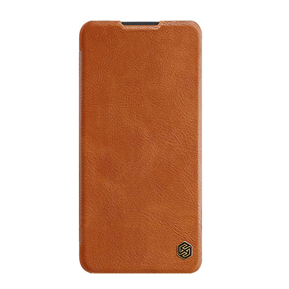 Tagakaaned Nillkin Nillkin Qin Case Case for Xiaomi Redmi Note 11T 5G / Note 11S 5G / Note 11 5G (China) / Poco M4 Pro 5G Camera Cover Holster Cover Flip Case Brown