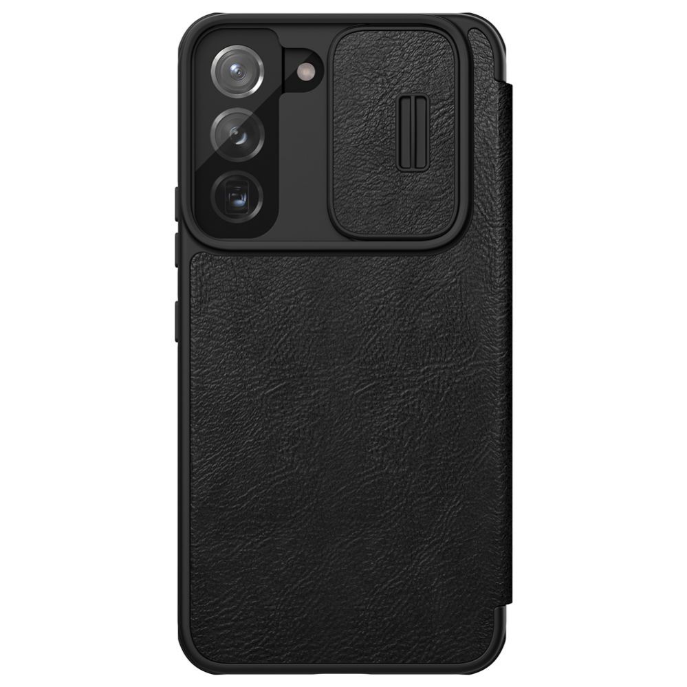 Back panel cover Nillkin Nillkin Qin Leather Pro Case Case for Samsung Galaxy S22+ (S22 Plus) Camera Protector Holster Cover Flip Case Black
