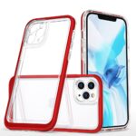 Tagakaaned Hurtel  Clear 3in1 Case for iPhone 11 Pro Max Frame Cover Gel Red 