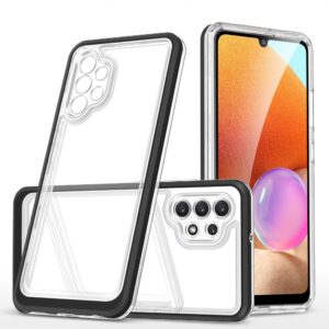 Aizmugurējais vāciņš Hurtel  Clear 3in1 Case for Samsung Galaxy A32 5G Frame Gel Cover Black 