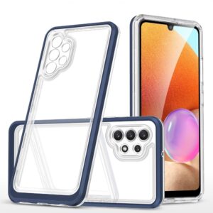 Aizmugurējais vāciņš Hurtel  Clear 3in1 Case for Samsung Galaxy A32 5G Frame Gel Cover Blue 
