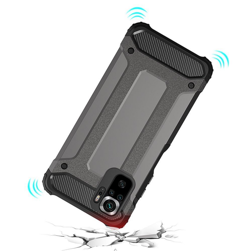 Aizmugurējais vāciņš Hurtel Hybrid Armor Case Tough Rugged Cover for Xiaomi Redmi Note 11T 5G / Redmi Note 11S 5G / Poco M4 Pro 5G blue