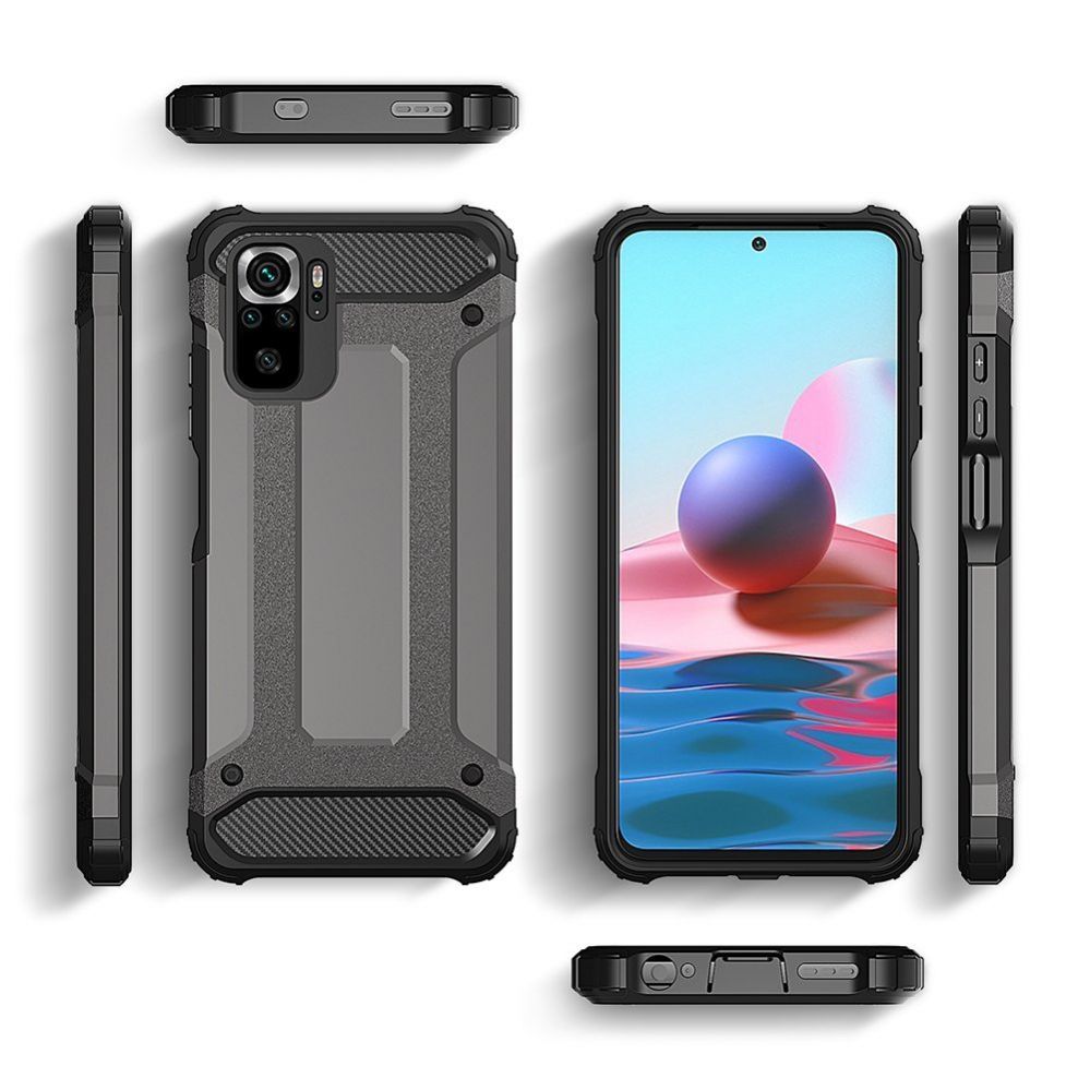 Aizmugurējais vāciņš Hurtel Hybrid Armor armored hybrid case cover Xiaomi Redmi Note 11 Pro+ 5G (China) / 11 Pro 5G (China) / Mi11i HyperCharge / Poco X4 NFC 5G black