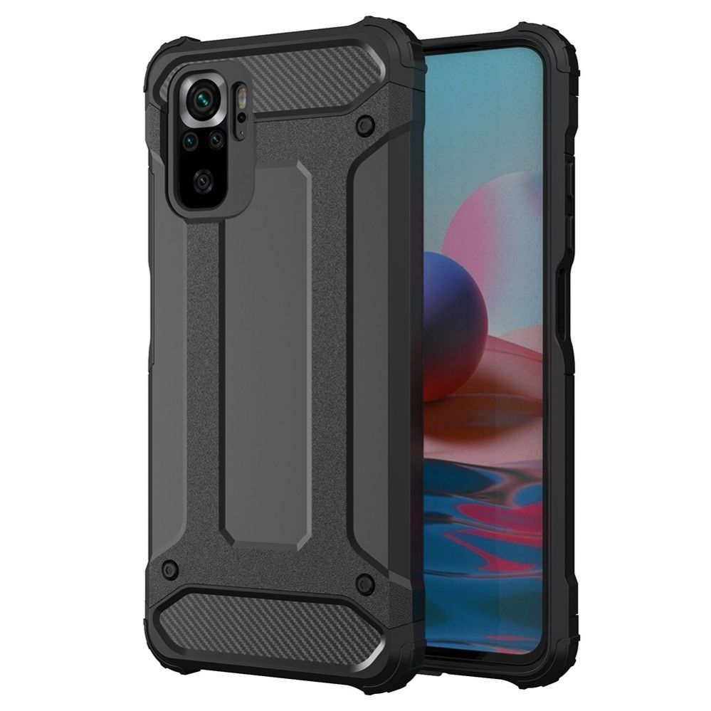 Aizmugurējais vāciņš Hurtel Hybrid Armor armored hybrid case cover Xiaomi Redmi Note 11 Pro+ 5G (China) / 11 Pro 5G (China) / Mi11i HyperCharge / Poco X4 NFC 5G black