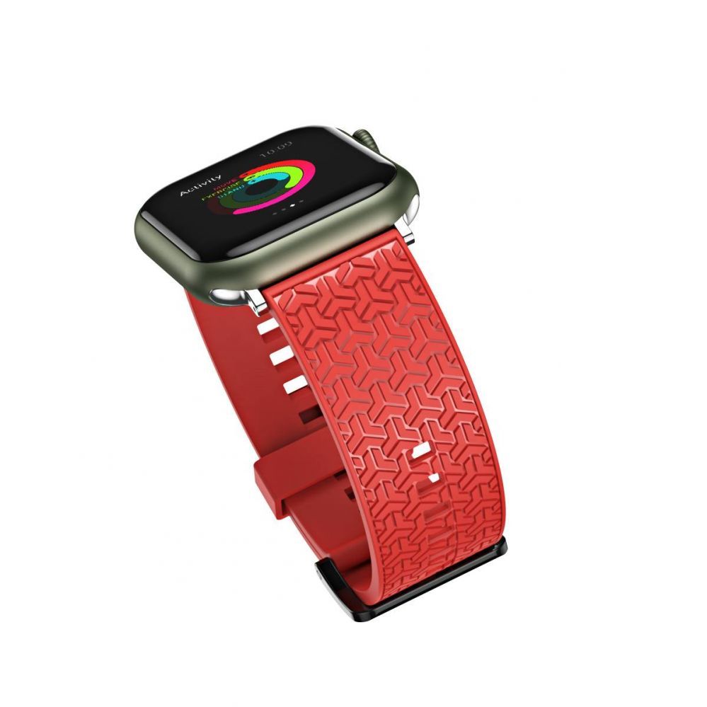 Tagakaaned Hurtel Watch Strap Y Watchband Bracelet for Apple Watch 42 / 44 / 45 mm - Red