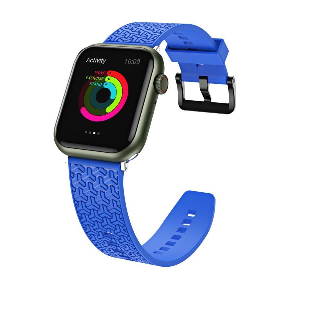 Aizmugurējais vāciņš Hurtel Watch Strap Y bracelet for Apple Watch 42 / 44 / 45 mm - blue