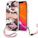 Nugarėlės dėklai Guess  Guess GUHCP13MKCABPI iPhone 13 6.1" pink/pink hardcase Camo Strap Collection