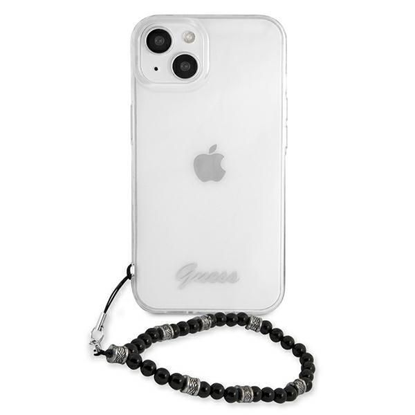 Aizmugurējais vāciņš Guess Guess GUHCP13MKPSBK iPhone 13 6.1" Transparent hardcase Black Pearl