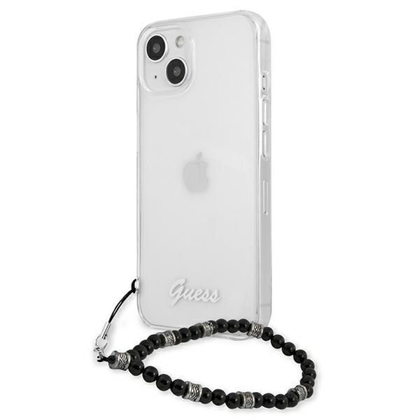 Aizmugurējais vāciņš Guess Guess GUHCP13MKPSBK iPhone 13 6.1" Transparent hardcase Black Pearl