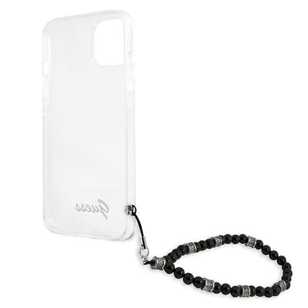 Aizmugurējais vāciņš Guess Guess GUHCP13SKPSBK iPhone 13 mini 5.4" Transparent hardcase Black Pearl