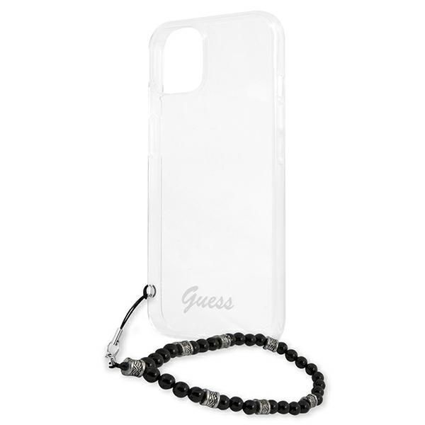 Aizmugurējais vāciņš Guess Guess GUHCP13SKPSBK iPhone 13 mini 5.4" Transparent hardcase Black Pearl