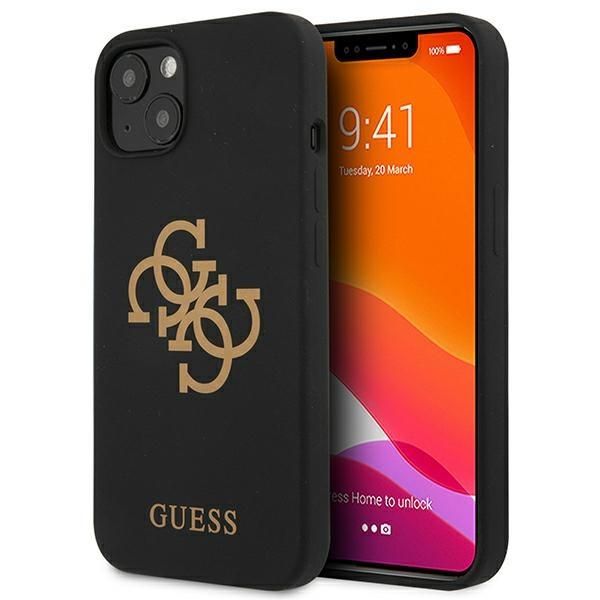 Tagakaaned Guess Guess GUHCP13SLS4GGBK iPhone 13 mini 5.4" black/black hard case Silicone 4G Logo