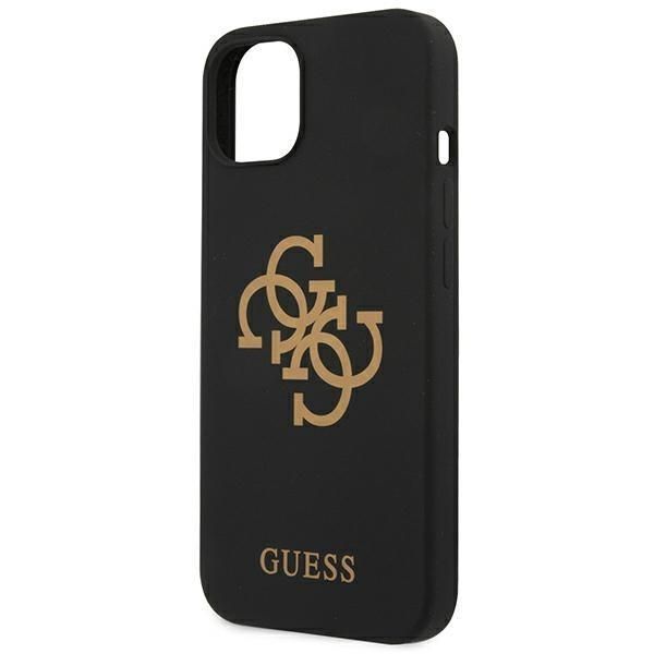 Tagakaaned Guess Guess GUHCP13SLS4GGBK iPhone 13 mini 5.4" black/black hard case Silicone 4G Logo