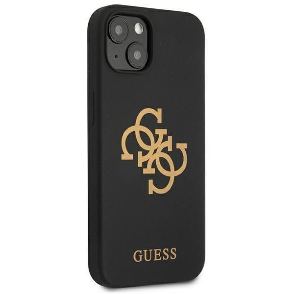 Tagakaaned Guess Guess GUHCP13SLS4GGBK iPhone 13 mini 5.4" black/black hard case Silicone 4G Logo