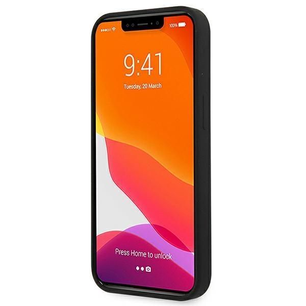 Tagakaaned Guess Guess GUHCP13SLS4GGBK iPhone 13 mini 5.4" black/black hard case Silicone 4G Logo