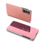 Back panel cover Hurtel - Clear View Case Flip Cover for Samsung Galaxy S22 + (S22 Plus) pink 
