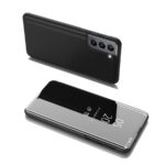 Tagakaaned Hurtel  Clear View Case flip cover for Samsung Galaxy S22 + (S22 Plus) black 