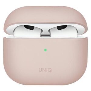 Nugarėlės dėklai UNIQ  Uniq Lino Silicone case for AirPods 3 - pink 