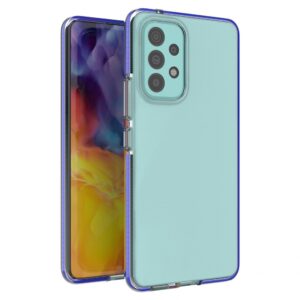 Nugarėlės dėklai Hurtel  Spring Case cover gel cover with a colored frame for the Samsung Galaxy A73 dark blue 