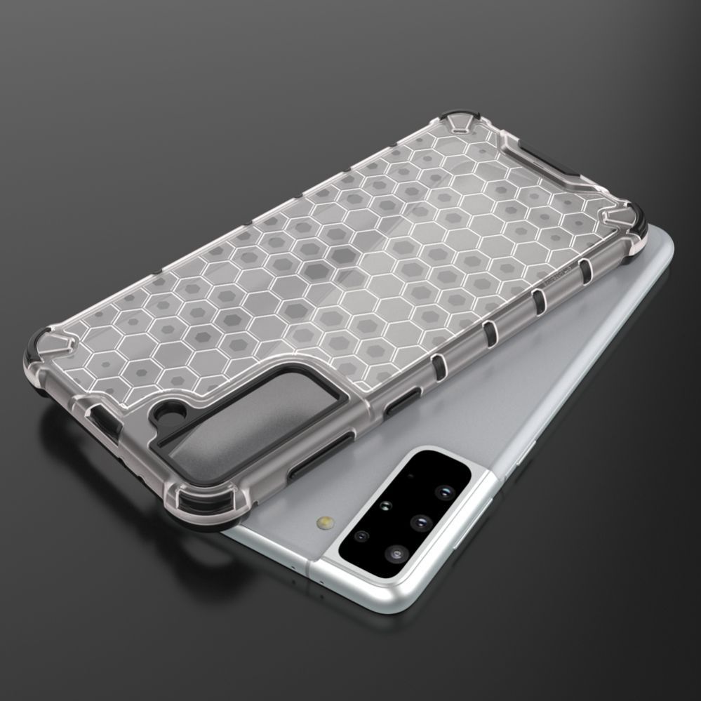 Aizmugurējais vāciņš Hurtel Honeycomb case armored cover with a gel frame for Samsung Galaxy S22 + (S22 Plus) blue