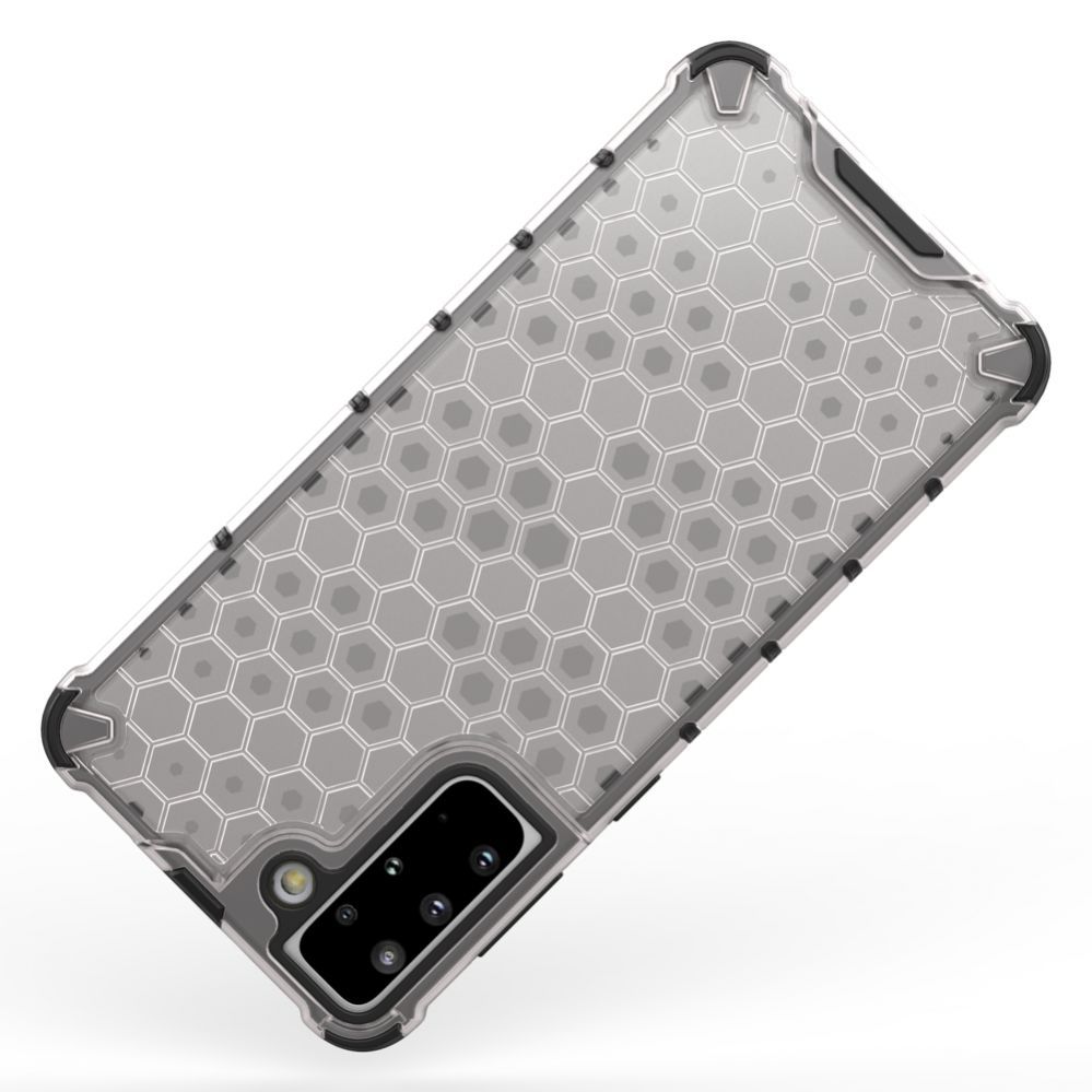 Aizmugurējais vāciņš Hurtel Honeycomb case armored cover with a gel frame for Samsung Galaxy S22 + (S22 Plus) blue
