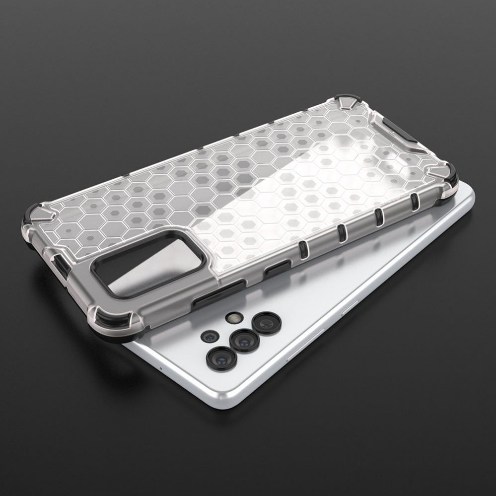 Aizmugurējais vāciņš Hurtel Honeycomb case armored cover with a gel frame for Samsung Galaxy A03s (166.5) blue
