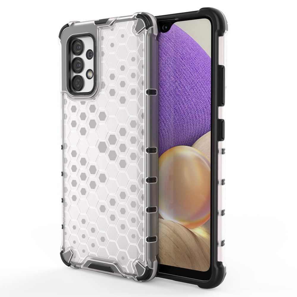 Aizmugurējais vāciņš Hurtel Honeycomb case armored cover with a gel frame for Samsung Galaxy A13 5G transparent