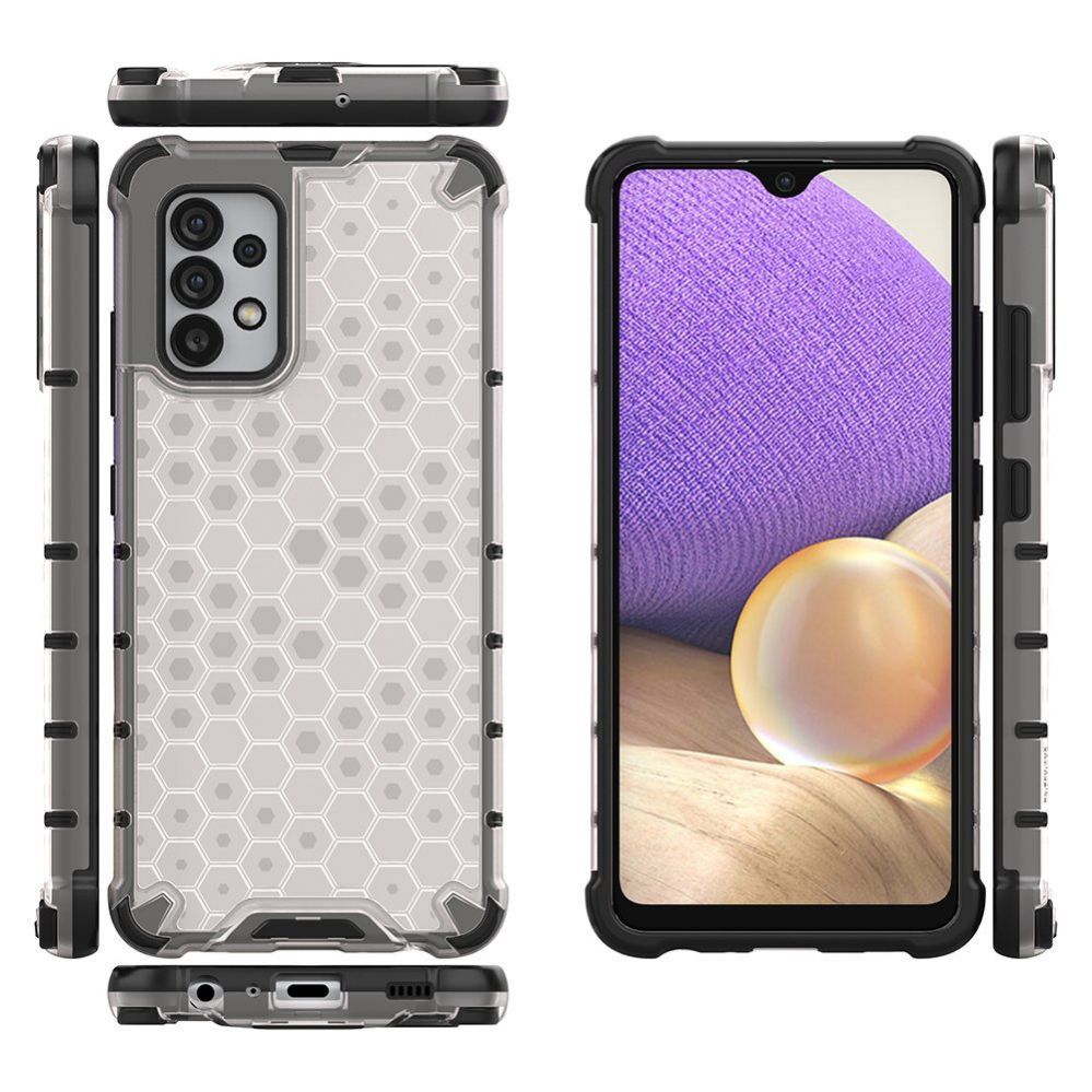 Aizmugurējais vāciņš Hurtel Honeycomb case armored cover with a gel frame for Samsung Galaxy A13 5G transparent