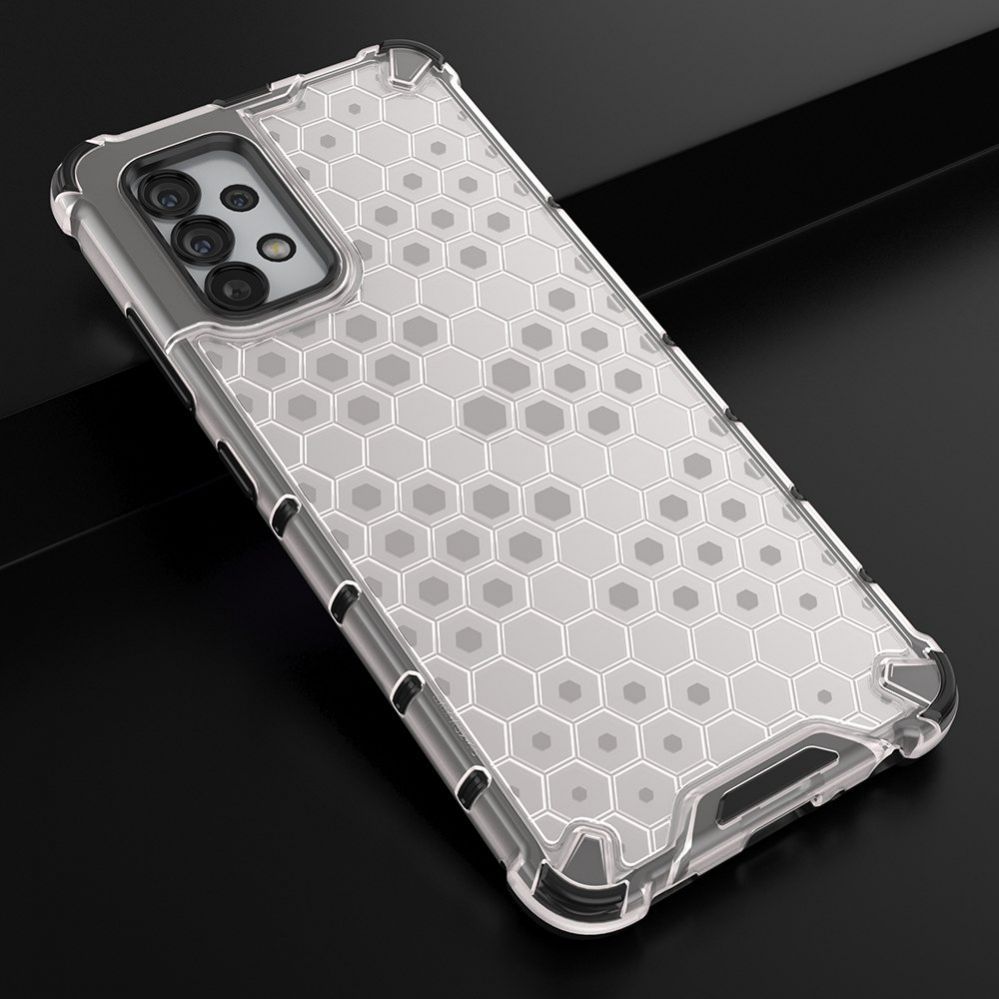 Aizmugurējais vāciņš Hurtel Honeycomb case armored cover with a gel frame for Samsung Galaxy A13 5G transparent