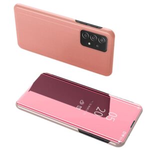 Aizmugurējais vāciņš Hurtel  Clear View Case flip cover for Samsung Galaxy A73 pink 