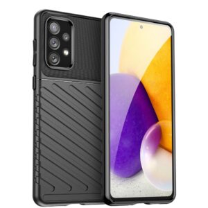 Nugarėlės dėklai Hurtel  Thunder Case flexible armored cover for Samsung Galaxy A73 black 