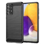 Tagakaaned Hurtel  Carbon Case Flexible TPU cover for Samsung Galaxy A73 black 