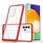 Aizmugurējais vāciņš Hurtel  Clear 3in1 Case for Samsung Galaxy A13 5G Frame Gel Cover Red 