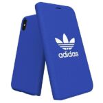 Aizmugurējais vāciņš Adidas  Adidas Booklet Case Canvas iPhone X/Xs blue/niebieski 30279 