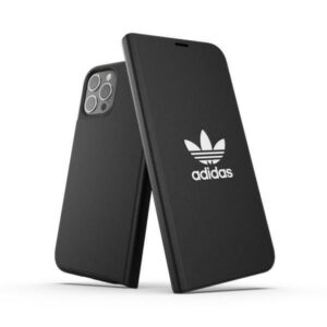 Aizmugurējais vāciņš Adidas  Adidas OR Booklet Case BASIC iPhone 12 Pro Max 6,7" czarno biały/black white 42228 