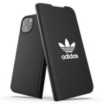 Aizmugurējais vāciņš Adidas  Adidas OR Booklet Case BASIC iPhone 13 6,1" czarno biały/black white 47086 