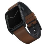 Tagakaaned UNIQ  Uniq Straden Leather Hybrid Strap for Apple Watch 1/2/3/4/5/6/7/8/SE/SE2/Ultra 42/44/45/49mm - brown 