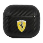 Tagakaaned Ferrari  Ferrari FESA3CABK AirPods 3 cover black/black On Track PU Carbon