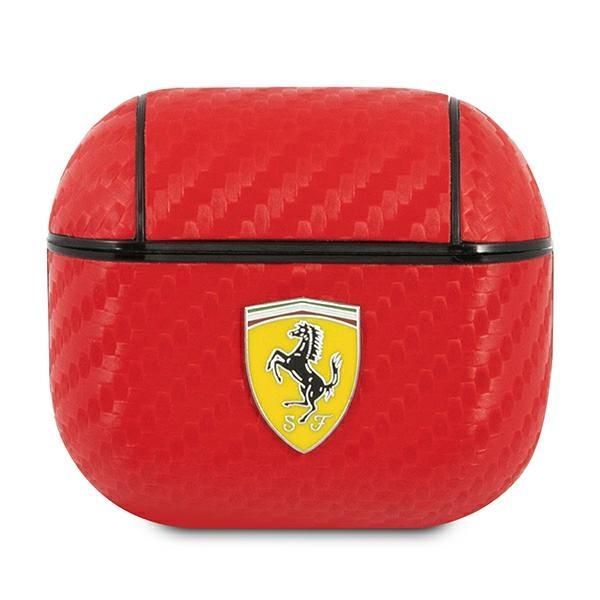 Tagakaaned Ferrari Ferrari FESA3CARE AirPods 3 cover red/red On Track PU Carbon