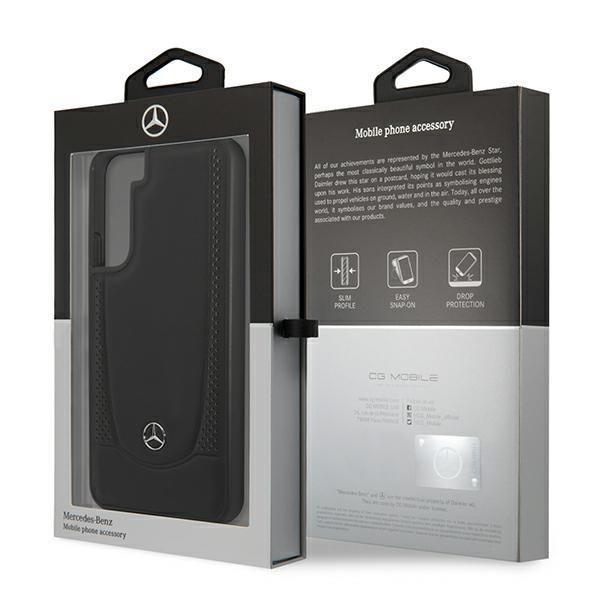 Back panel cover Mercedes-Benz Mercedes Leather Urban Line Case for Samsung Galaxy S22+ - Black