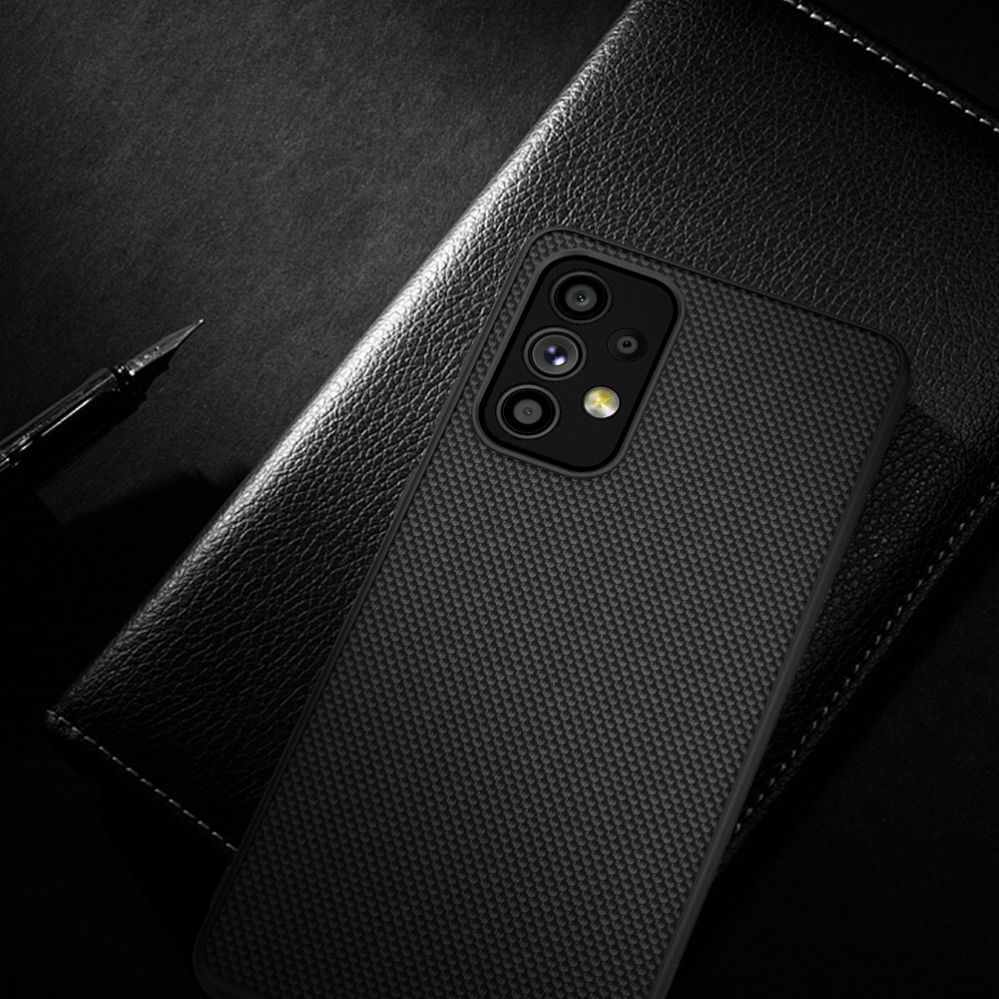 Nugarėlės dėklai Nillkin Nillkin Textured Case durable reinforced case with gel frame and nylon back for Samsung Galaxy A73 black