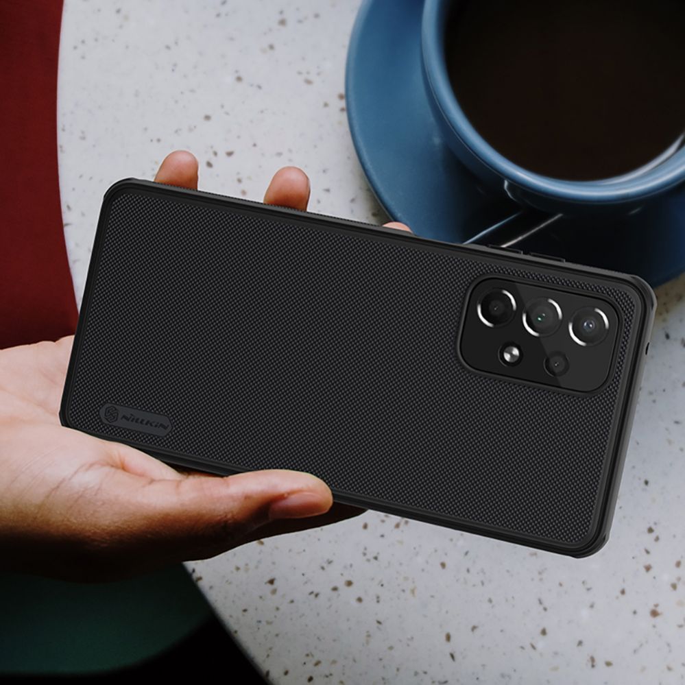 Back panel cover Nillkin Nillkin Super Frosted Shield Pro durable case cover for Samsung Galaxy A73 black
