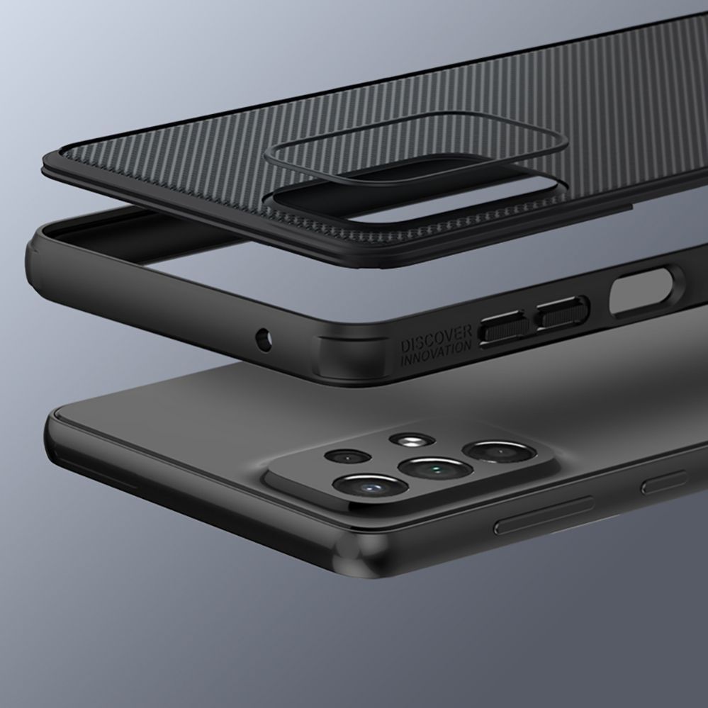 Back panel cover Nillkin Nillkin Super Frosted Shield Pro durable case cover for Samsung Galaxy A73 black