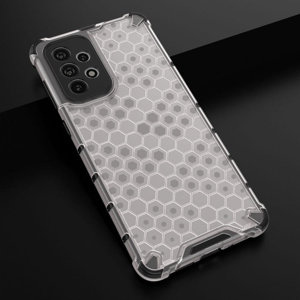 Aizmugurējais vāciņš Hurtel Honeycomb case armored cover with a gel frame for Samsung Galaxy A73 black