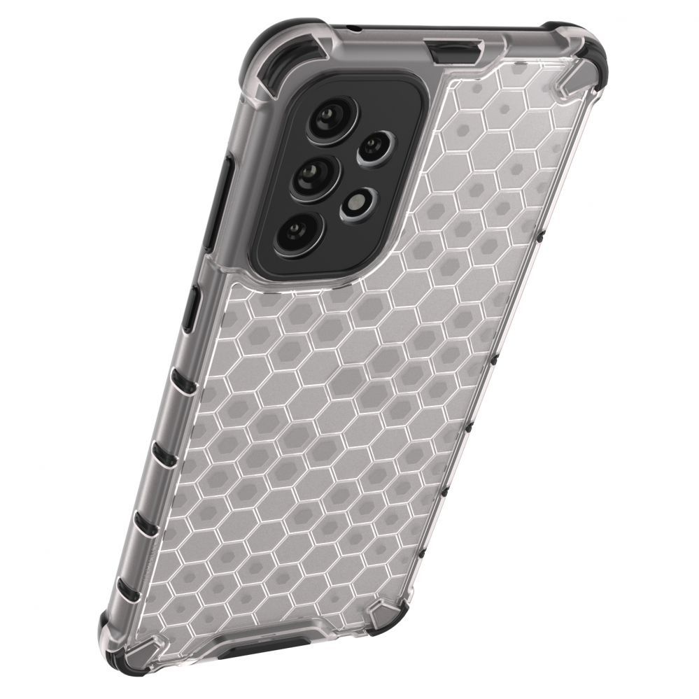 Aizmugurējais vāciņš Hurtel Honeycomb case armored cover with a gel frame for Samsung Galaxy A73 black