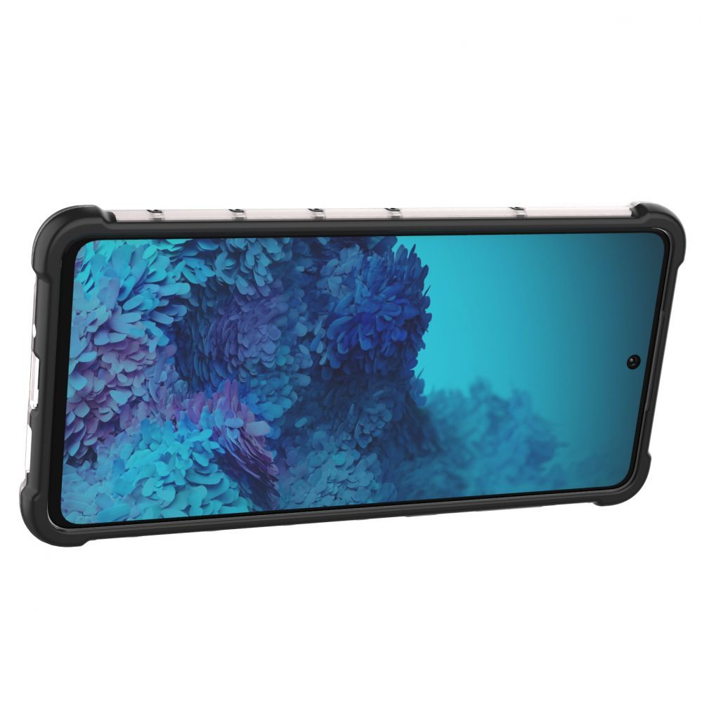 Aizmugurējais vāciņš Hurtel Honeycomb case armored cover with a gel frame for Samsung Galaxy A73 black
