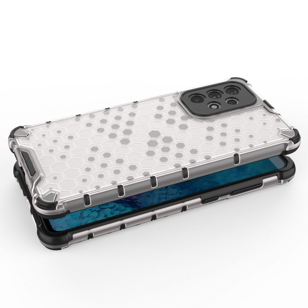 Aizmugurējais vāciņš Hurtel Honeycomb case armored cover with a gel frame for Samsung Galaxy A73 transparent